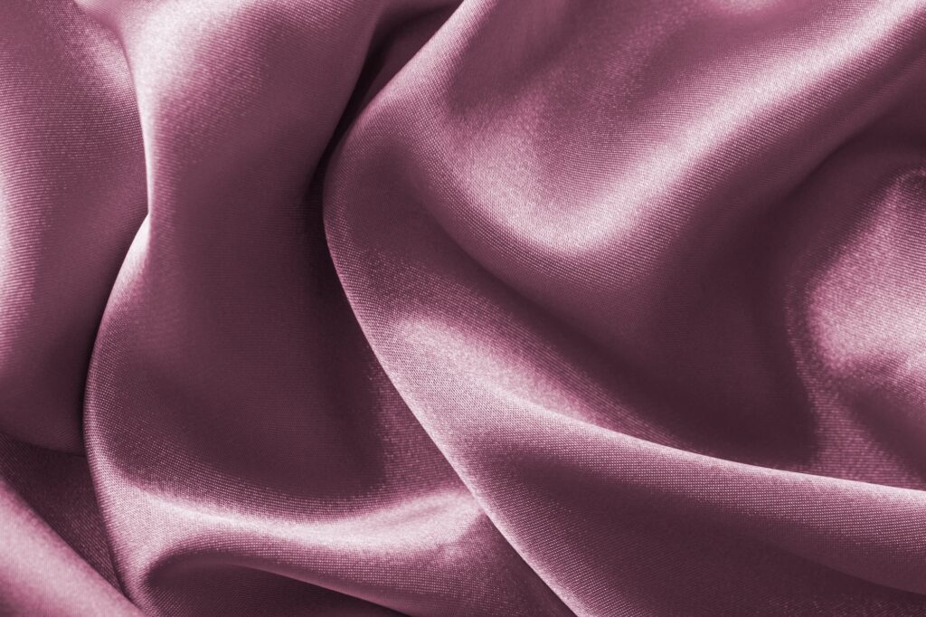 Pink silk fabric