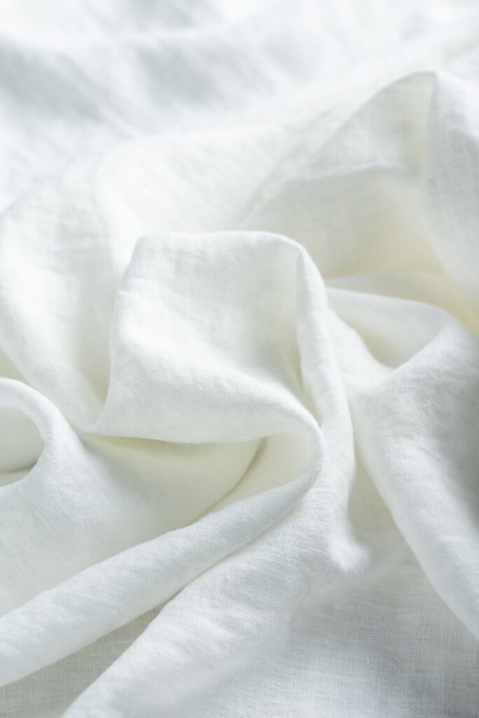 White linen fabric