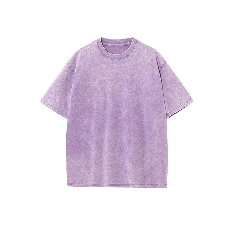 Vintage Washed oversize T Shirt-purple