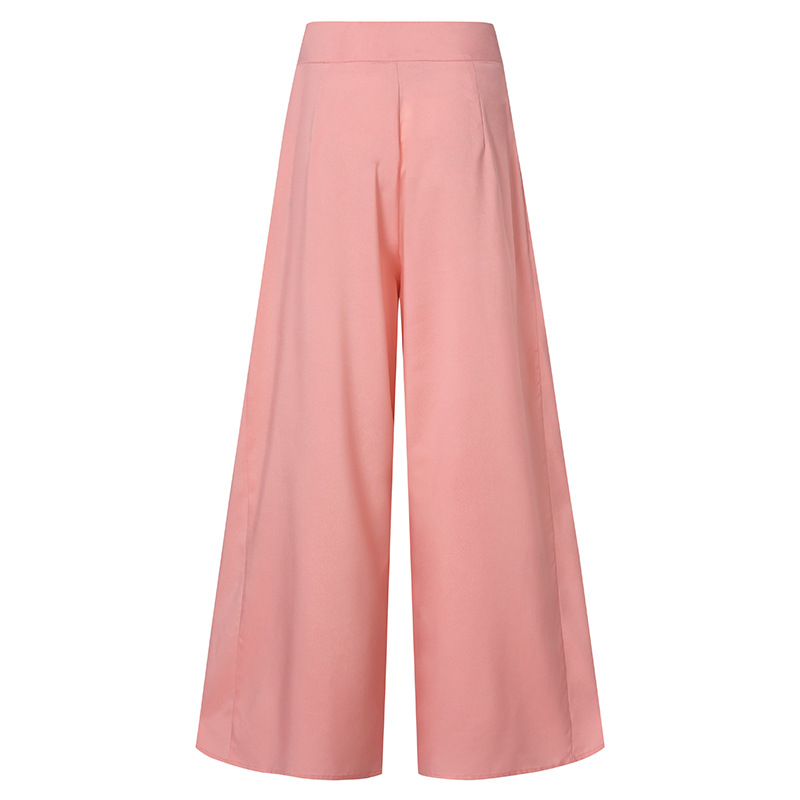 pink wide leg women trousers/pant