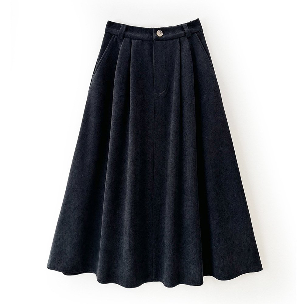 a line pleated wpomen skirt