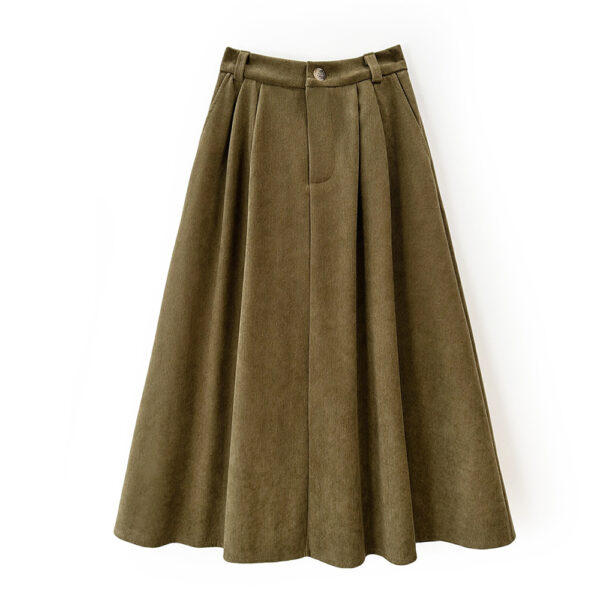 a line pleated wpomen skirt